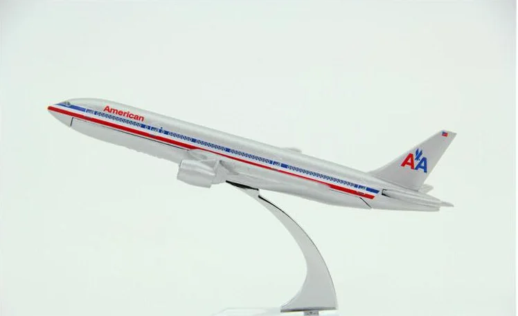 american airlines metal toy plane