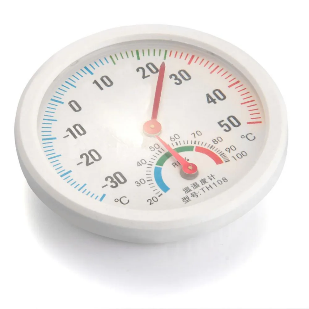 Мини термометр гигрометр Круглый с часами|gauge|gauge metergauge temperature |