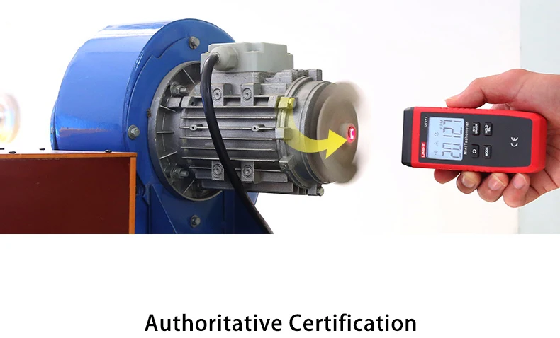 Refletor digital de laser ut373, tacômetro portátil