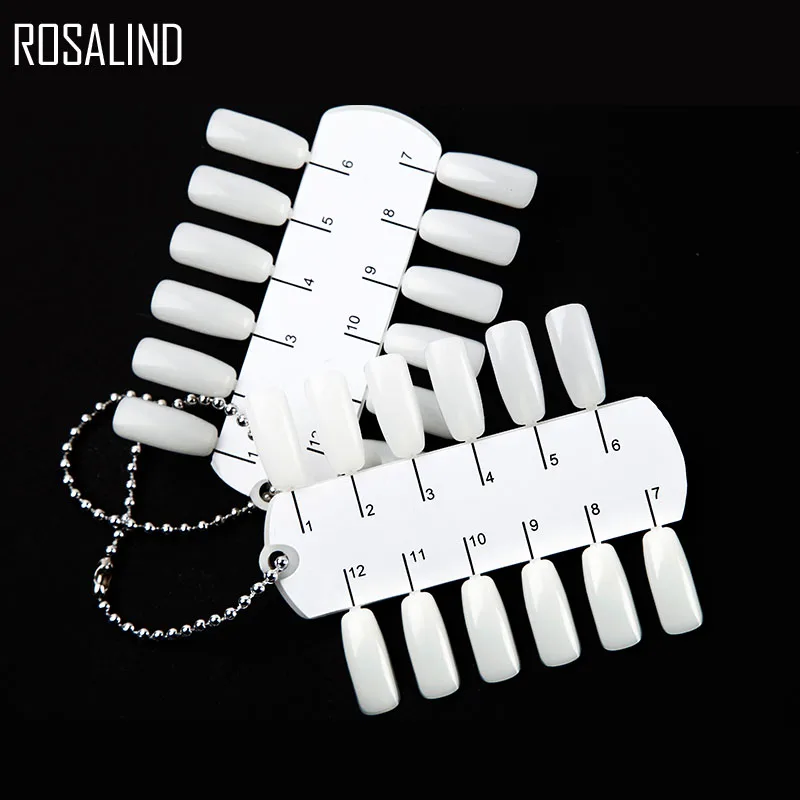 Накладные ногти ROSALIND цветные карты искусственные для маникюра все гелевые