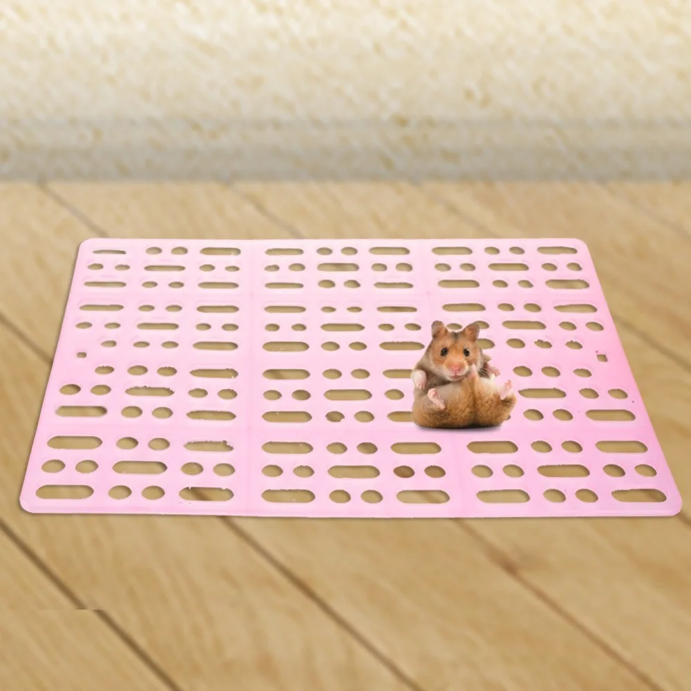 Plastic Small Pet Mat for Rabbits Cages hamster plate Natural Small Pet