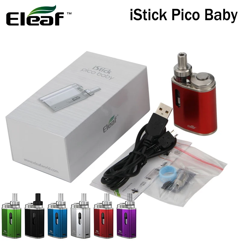 

Original Eleaf iStick Pico Baby Kit vaporizer with 1050mAh Internal Battery and 2ml GS Baby Tank VS eleaf istick pico vape