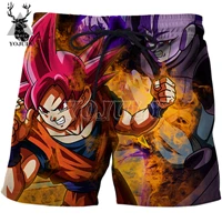 YOJULY Для мужчин летние для серфинга шорты Dragon Ball Гоку 3D с принтами аниме Harajuku Повседневное Короткие штаны унисекс плавательные шорты DK10 - Цвет: 16