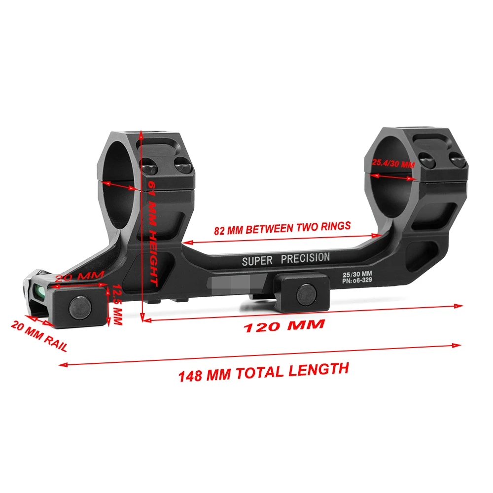 Тактический M4 M16 Ar15 Weaver Picatinny Rail 30 мм прицела кольца оптический пузырьковый