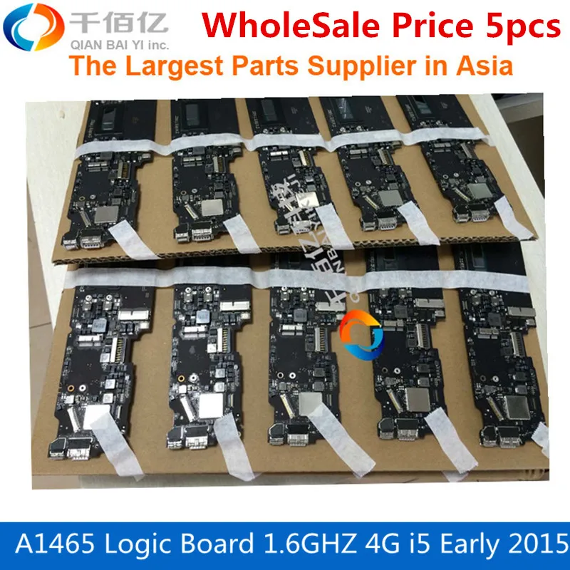 Wholesale Price 5pcs 820 00162 A Laptop Mother board A1465 Logic Board 1 6GHZ 4G i5