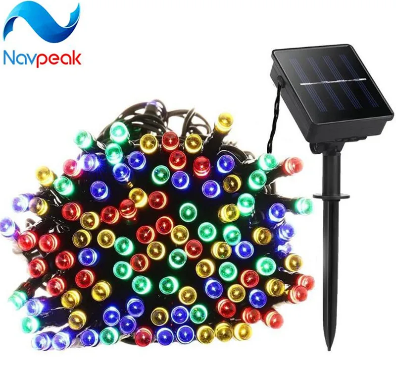 

1pcs 100 LED Solar String Lights 12m Fairy LED Strip Solar Lamps Lawn Garden Wedding Holiday Christmas Party Decoration