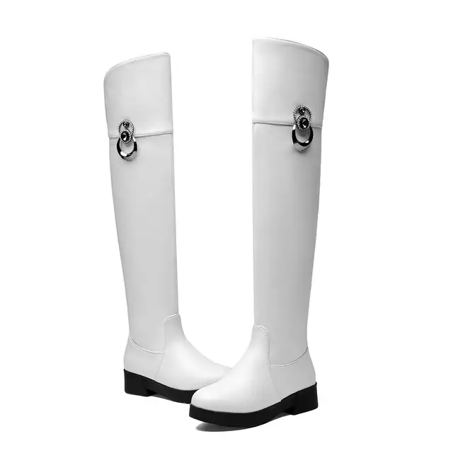 flat heel tall boots