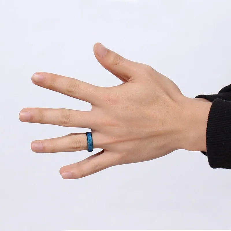CC Мода Jewelry Титан Сталь Кольца для Для женщин и Для мужчин скучный польский кольцо черный/синий/золото/Цвет ful Цвет Интимные аксессуары cc1349b
