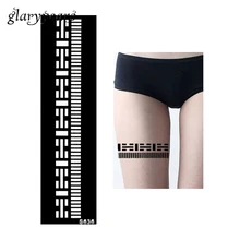 1 шт хна тату трафарет браслет ножной браслет полоса шаблон дизайн Женская Талия роспись по телу шаблон для татуировок водонепроницаемый S636