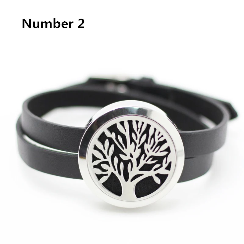 

316L stainless steel floating locket bracelet silver 25mm 30mm aromatherapy leather bracelet diffuser (free with 5pcs pads)