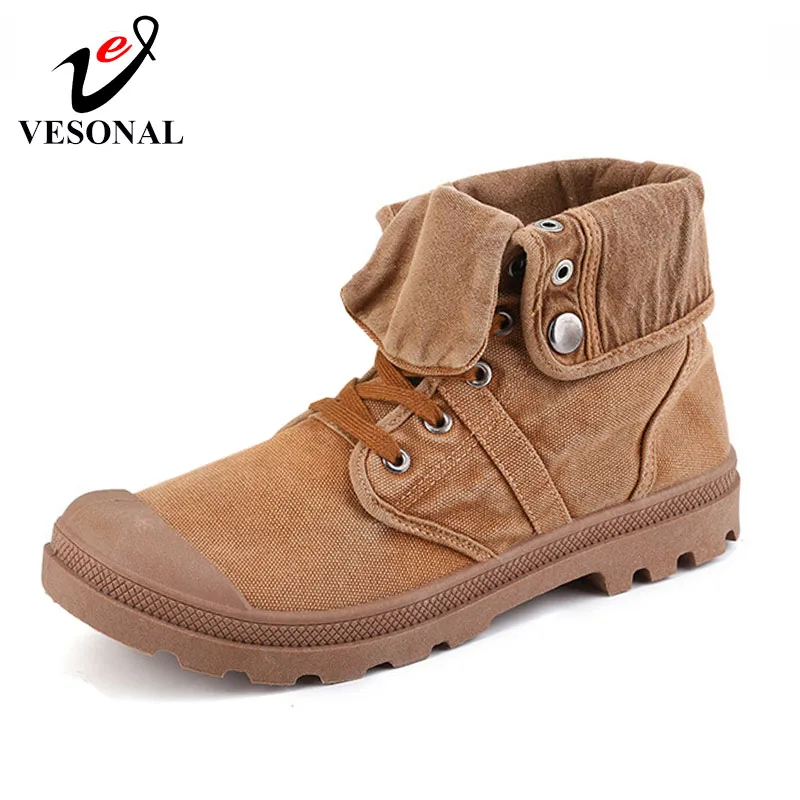 

VESONAL 2019 Spring Autumn Vintage High Top Canvas Men Shoes Casual Classic Male Sneakers Comfortable Breathable Footwear 350