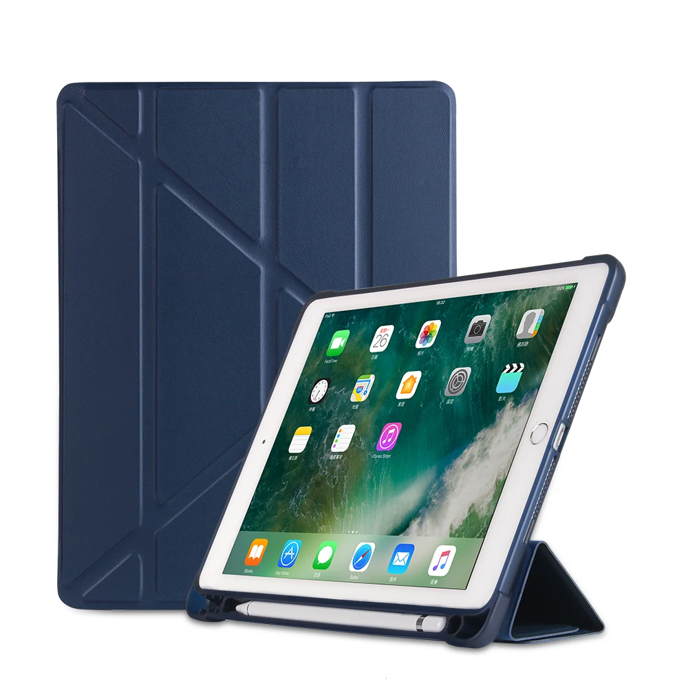 Модный чехол для нового iPad 9 7 2017/2018/Air 2/Air/Pro 7-дюймовый PU поверхность с мягкой