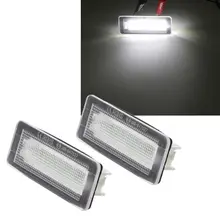 2x18 SMD plaque d'immatriculation LED numéro lampe sans erreur pour Benz Smart Fortwo coupé Convertible 450 451 W450 W453(China)