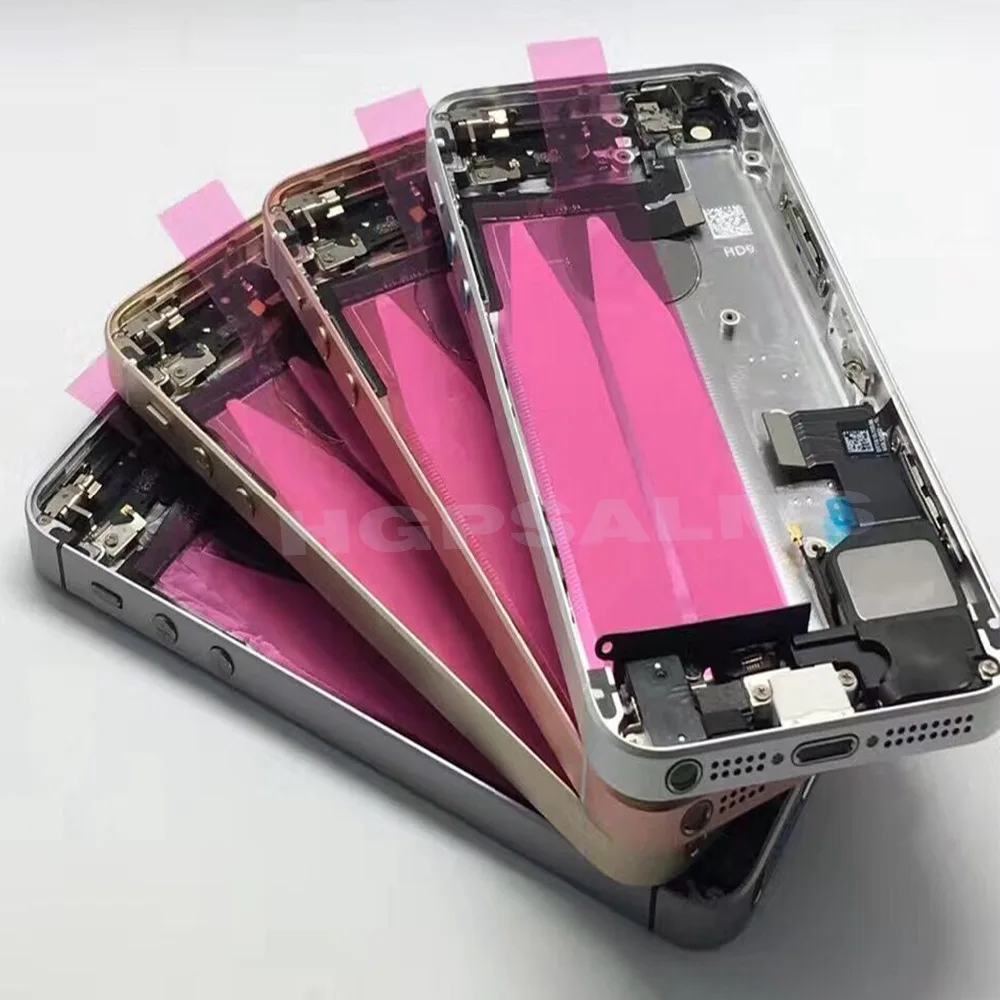 IP114 NEW Full Housing For iPhone  SE Middle Frame Bezel Chassis Back Housing Battery Door Rear Cover  With Flex Cable Assembly (4)