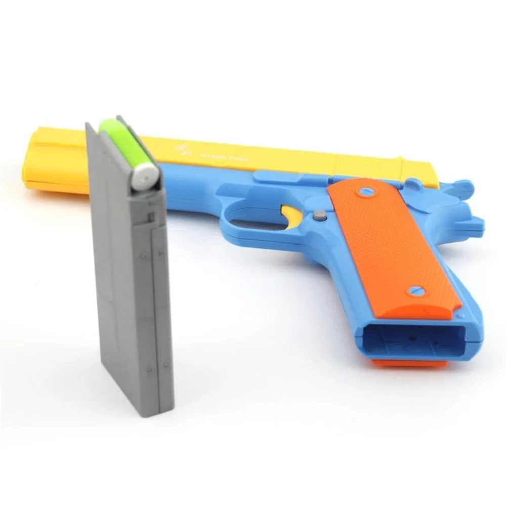Children's Pistol Toy Guns Soft Bullet Plastic Revolver Kids Outdoor Fun Game Shooter Toy Safety (5)