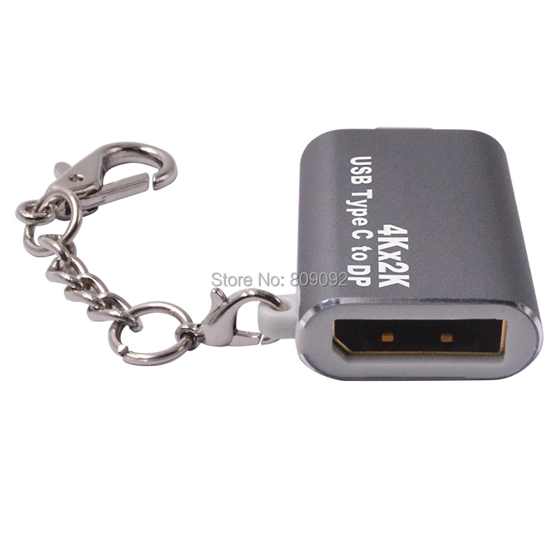 

Portable mini high quality USB3.1 Type C To DisplayPort DP 4K HD Adapter Converter Keychain for Macbook Pro