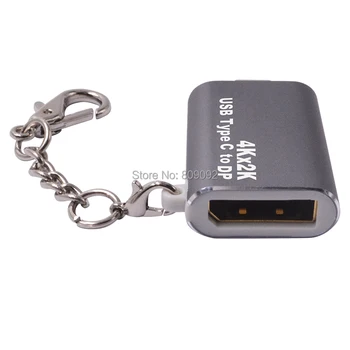 

Portable mini high quality USB3.1 Type C To DisplayPort DP 4K HD Adapter Converter Keychain for Macbook Pro