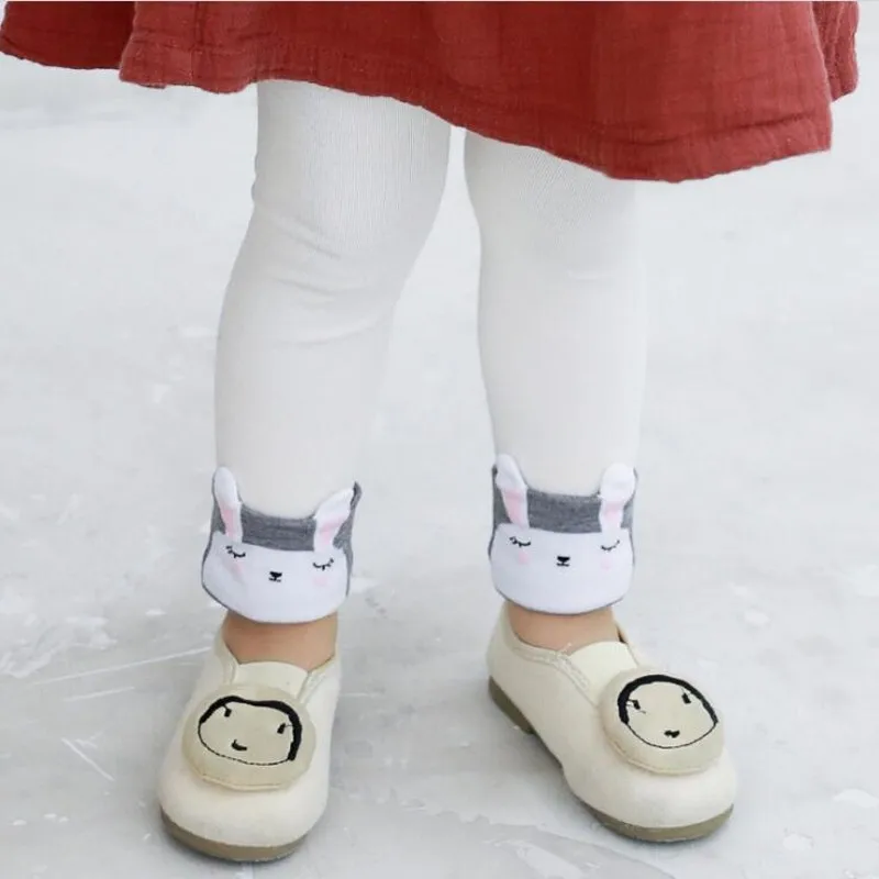 Весенние леггинсы для маленьких девочек; однотонные детские штаны; стильные леггинсы с кроликом для малышей; брюки для малышей; гетры; От 1 до 4 лет; ywhuansen - Цвет: 1