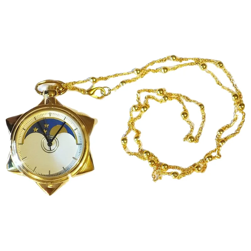 Japanese Anime Sailor Moon Pocket Watch With Chain Moonlight Memory