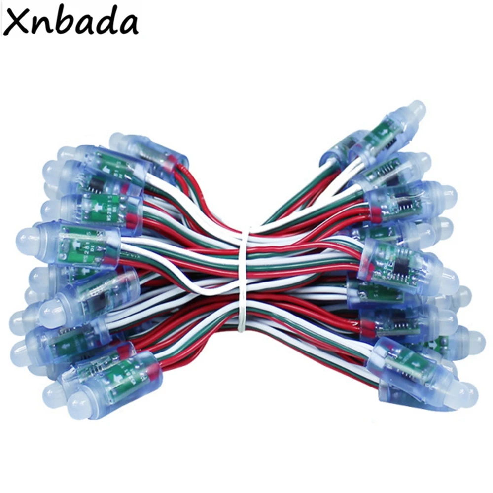 250 шт. WS2811 IC RGB светодиодный модуль водонепроницаемый DC5V+ T-1000S sd-карта WS2801 WS2811 WS2812 светодиодный контроллер+ светодиодный источник питания