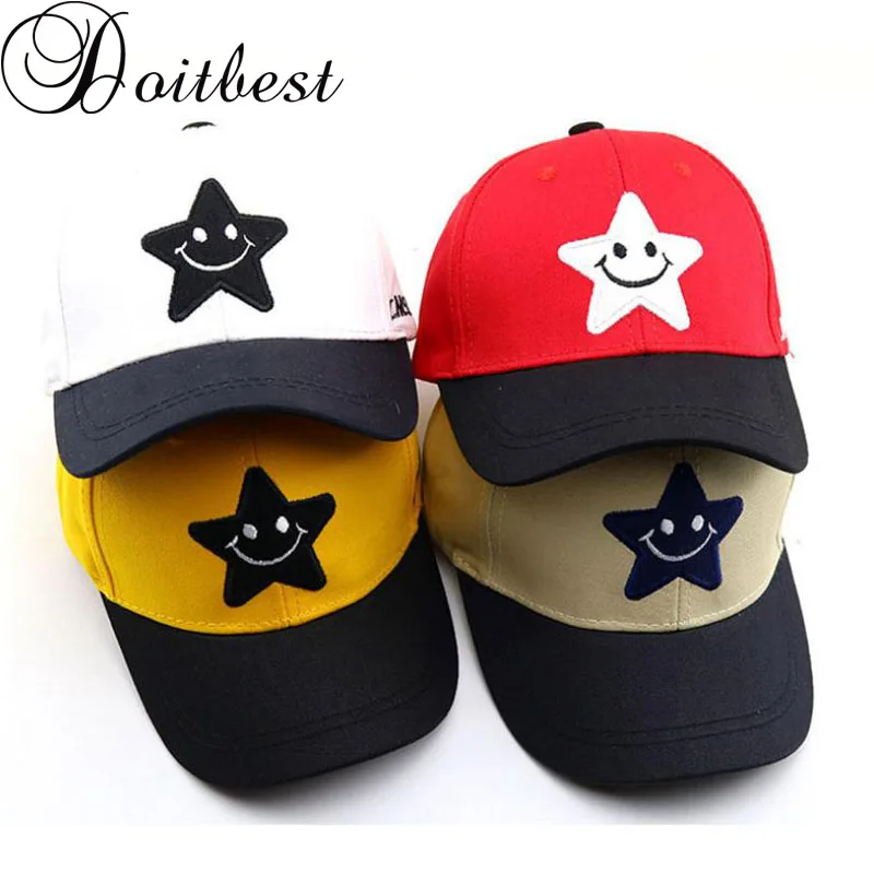 Doitbest 2 To 8 Years Old Child Baseball Cap Hip Hop Spring Lovely Smiley Face Kids Sun Hat 19 Boys Girls Caps Snapback Hats Men S Baseball Caps Aliexpress