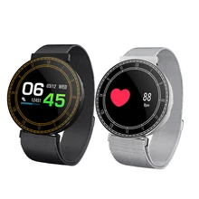 HI Smartwatch Bluetooth Waterproof Sport Smart Bracelet Blood Pressure Metal Strap Color Screen Fitness Tracker Message Push