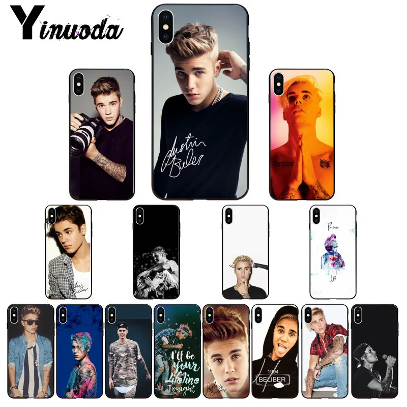 Yinuoda Justin Bieber Luxury Unique Design Phone Cover for iPhone X XS MAX 6 6s 7 7plus 8 8Plus 5 5S SE XR
