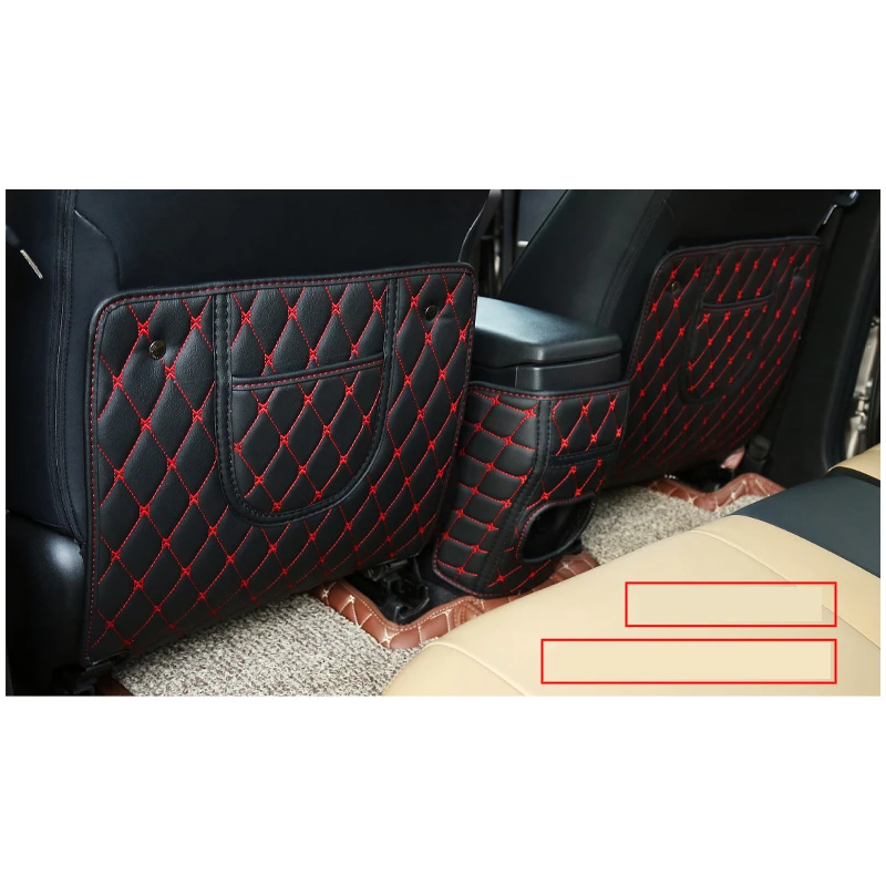 lsrtw2017 fiber leather car Seat anti kick pad armrest anti kick mat