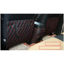 Lsrtw2017 волокно lleather автокресло анти-Kick подлокотник площадку Анти-Kick коврик для Toyota RAV4 2013 2014 2015 2016 2017 2018 xa40