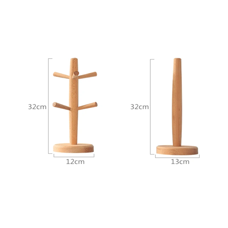 Буковая чашка стеллаж для выставки товаров Бумага Полотенца подставки-держатели необычная кружка стенд Слива деревянная чашка держатель дома приеме органайзер для чашек для Кухня