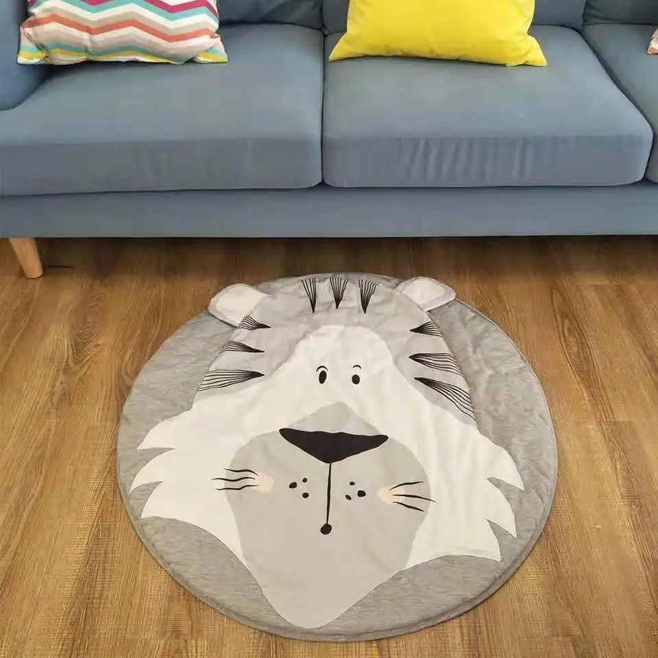 Animal do Natal Decoração do Quarto de Presente Presente das Crianças Ins Borboleta Leão Cobertor Impressão Rastejando Chão Mat Jogo Tapete das Crianças 9 Cobertores e mantas
