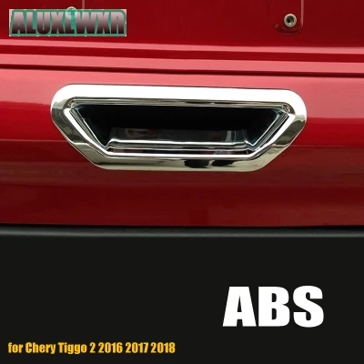 

automovil exterior trunk tailgate switch cover trim fit for Chery Tiggo 2 2016 2017 2018 car Accessories accesorios automovil