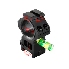 Тактический прицел для охоты 30 мм кольцо с возможностью монтирования с 20 мм рельсы дух пузырьковый уровень крепление для 20 мм Picatinny Weaver Rail