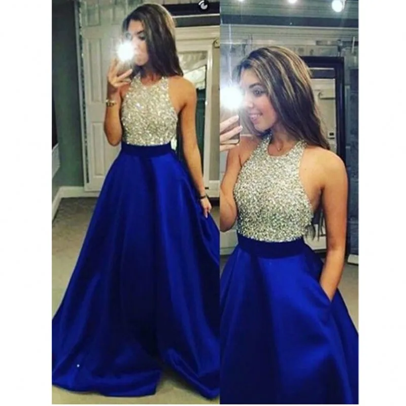 Sexy Royal Blue Lungo Prom Abito Da Sera 2017 Vestido Longo Cristalli  Vintage Argento Paillettes Una Linea Abito Del Partito Robe De Soiree  E45|robe de soiree|evening dressprom evening dress - AliExpress