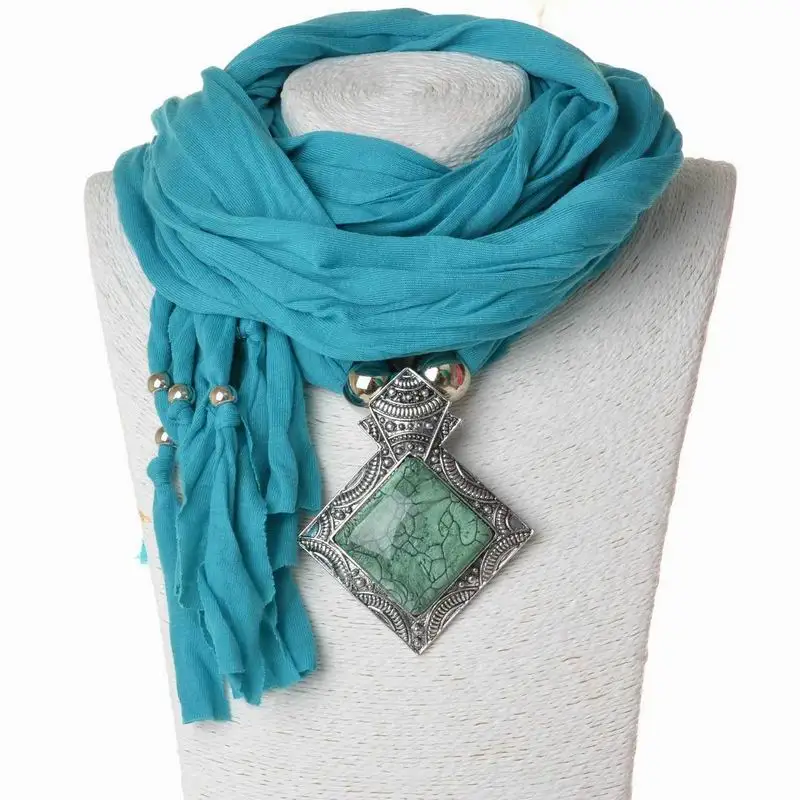 2018 Limited Hijab Winter Scarf 180*40cm Pendant Alloy Polyester Pure Color 180 Ms X40cm Accessories Sell Like Hot Cakes | Аксессуары