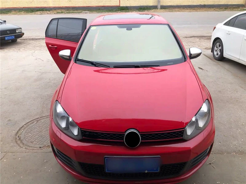 Для V W Golf 6 Touran Bora PassatCollar GoLF6 жемчужный никель Матовый Серебристый зеркало заднего вида Защитная крышка оболочка покрытие для зеркала автомобиля