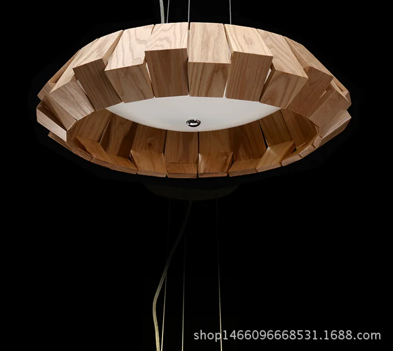Одноцветный потолочный светильник в скандинавском стиле, светодиодный светильник для гостиной, ресторана, люстра, минимализм, деревянный Креативный светодиодный светильник