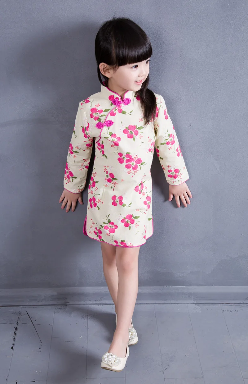 Plum Blossom 2 8T Cotton Girl Dress Trendy Kids Baby Girls ...