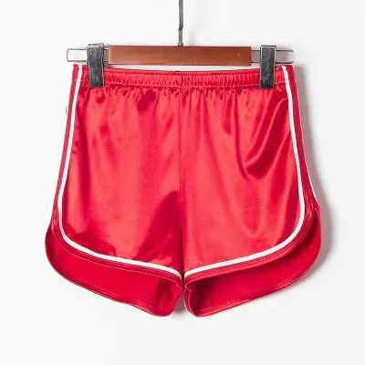 NORMOV шорты для женщин Летние повседневные с высокой талией однотонные 7 цветов тонкие пляжные Мини-шорты сексуальные женские шорты с эластичной талией - Цвет: Red