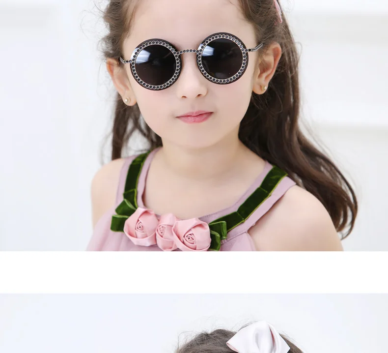 Модные милые брендовые дизайнерские Детские солнечные очки с круглым носком, Детские винтажные очки с защитой от УФ-лучей, стильные