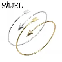 SMJEL Регулируемая стрелка браслет манжета крошечная стрела браслет мужской модный женский браслет оптом 30pcs-G016