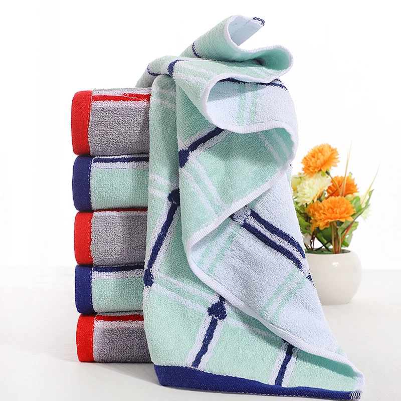 100 pure cotton pure color cut woven towel with a good water absorbing