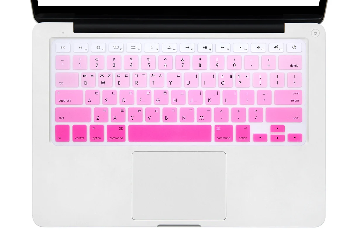 For Macbook Air Pro Retina 13 15 17 Old Be Rainbow Gradient Korean USA Silicone keyboard Cover Protector Skin Fore 2017 | Компьютеры и
