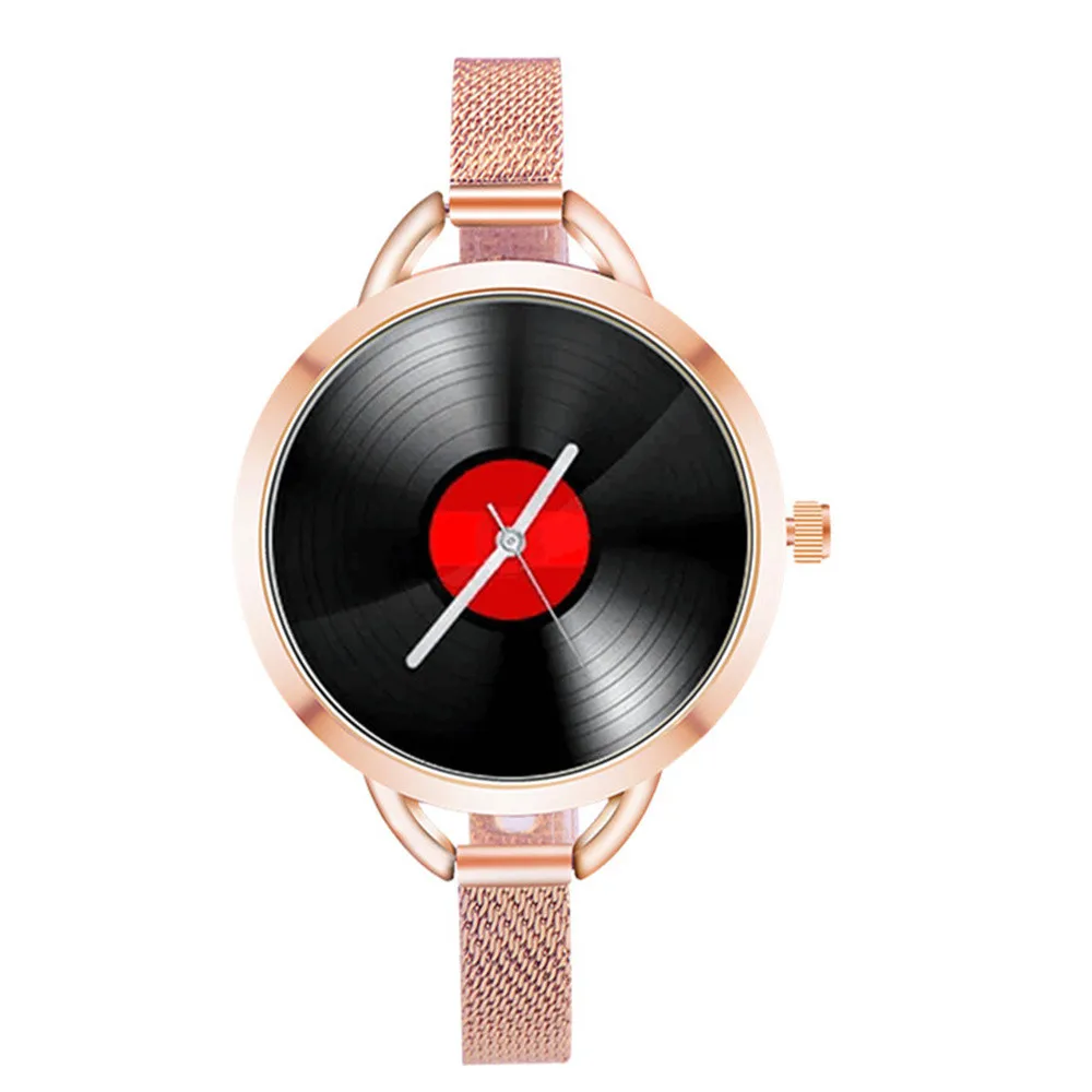 PAPHITAK Brand Fashion Retro Unique round dial Design Plating Alloy Band Creative Analog Wrist Watch Casual Women Quartz Watches