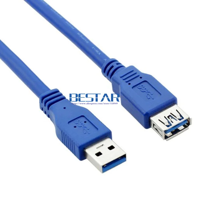 200 шт./лот) USB 3,0 A Male AM to USB 3,0 A Female AF USB3.0 удлинитель 0,3 м 0,6 м 1 м 1,5 м 1,8 м 3 м 5 м