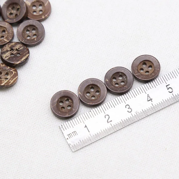 13mm 2 Hole Resin Black Glossy Buttons Clothing Crafts Scrapbooking 25/50/100pcs 