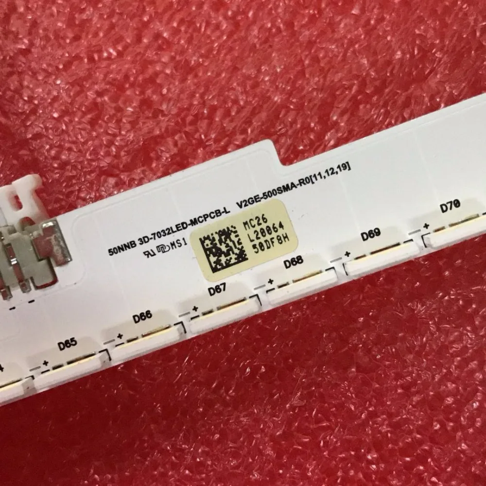2 шт. * 72LED 620 мм Светодиодная подсветка для 50SNB 3D-7032LED-MCPCB-R 3D-7032LED-MCPCB-L UN50ES6900FXZA UN50ES6900F