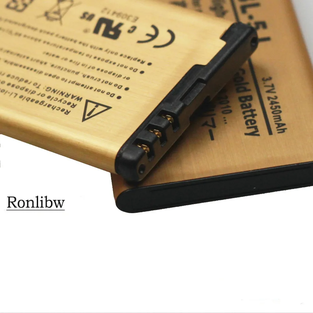 Аккумулятор Ronlibw для Nokia 2450 5230 мАч золотой аккумулятор 5233 5800 3020 Lumia 520 525 530 5900 Xpress Music