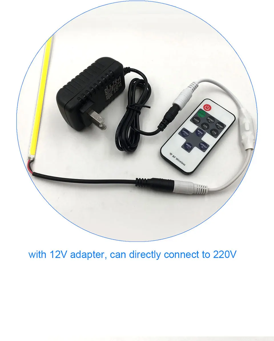 5-24V Mini RF Wirleless LED Controller 5V 12V 24V Dimmer for LED Strip Lamp Bulb Lights Dimming DC Wire Connector Remote Control (11)