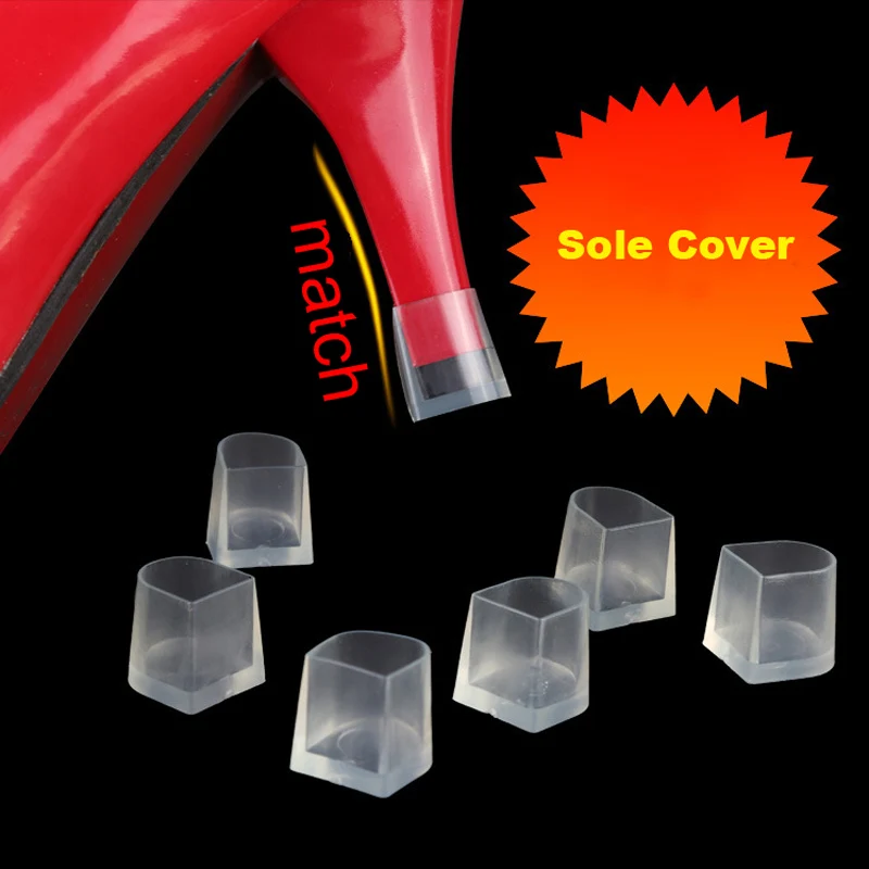 8 Pairs Womens Heels Protectors High Heels Silicone Shoe Caps on Heel Covers Pads Shoes for The Grass Bride Wedding Party Favor